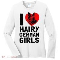 I Love Hairy German German Shepherd edition  Women's Long Sleeve Shirt thumb 0