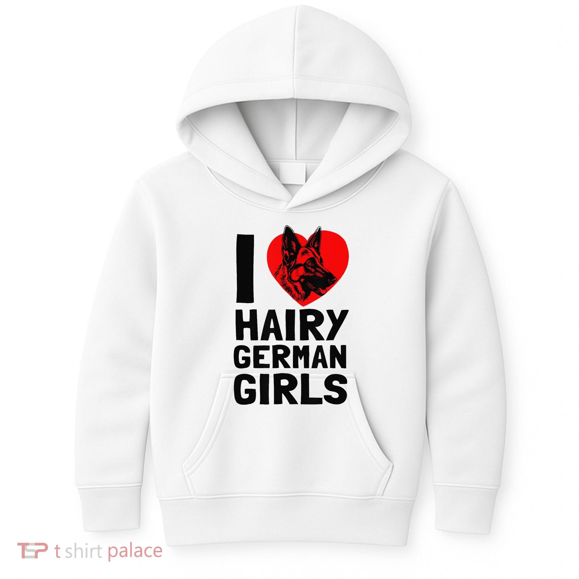 I Love Hairy German German Shepherd edition  Kids Hoodie