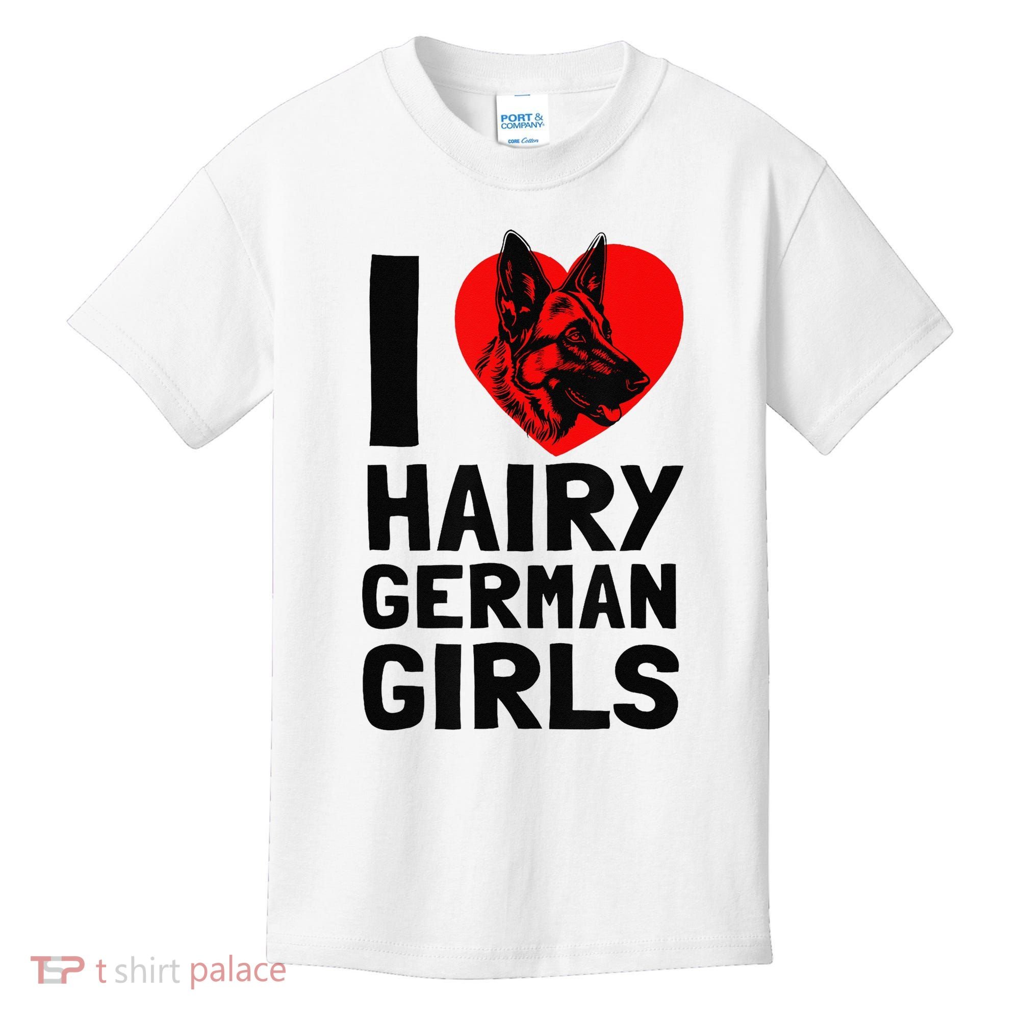 I Love Hairy German German Shepherd edition  Kids T-Shirt