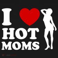 I Love Hot Moms Funny Apron thumb 3
