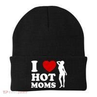I Love Hot Moms Funny Beanie thumb 0