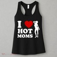 I Love Hot Moms Funny Women's Tank Top thumb 3