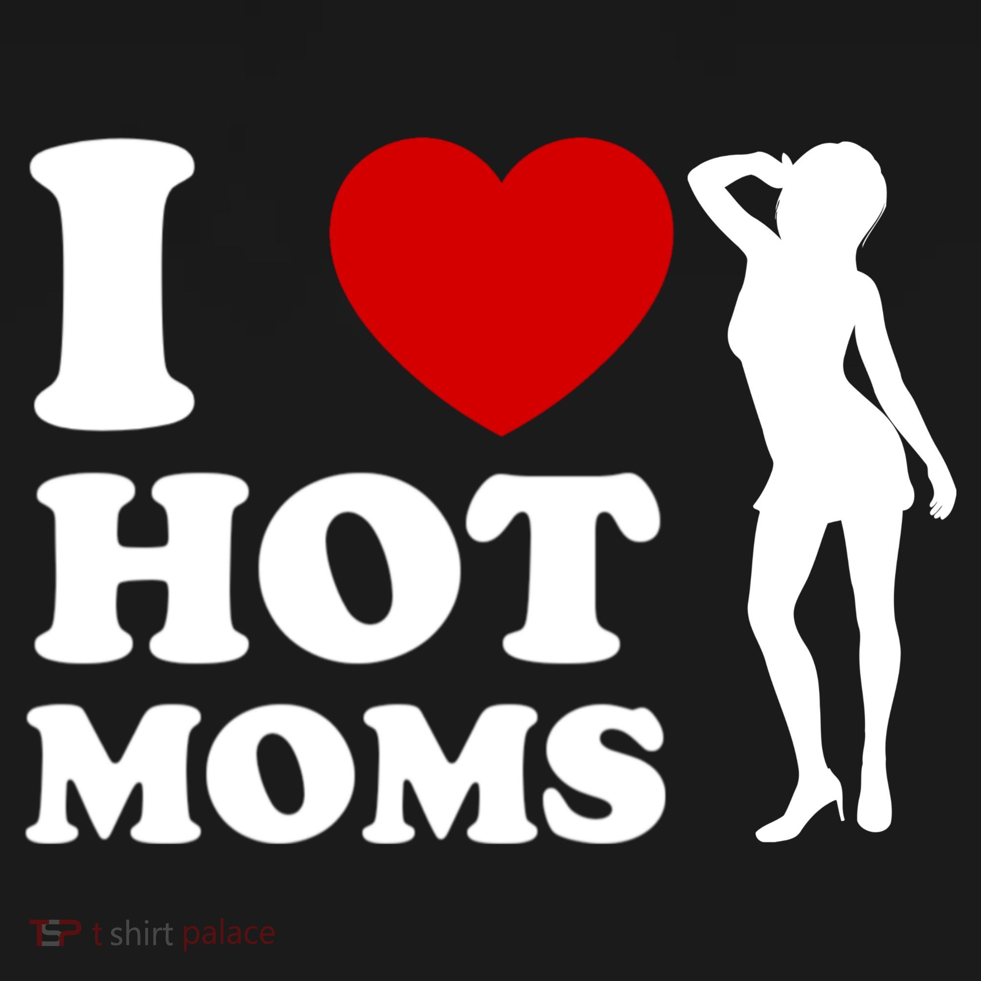 I Love Hot Moms Funny Visor