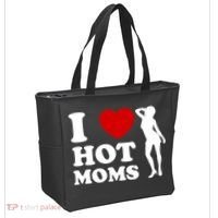 I Love Hot Moms Funny Tote Bag thumb 2