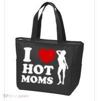 I Love Hot Moms Funny Tote Bag thumb 3