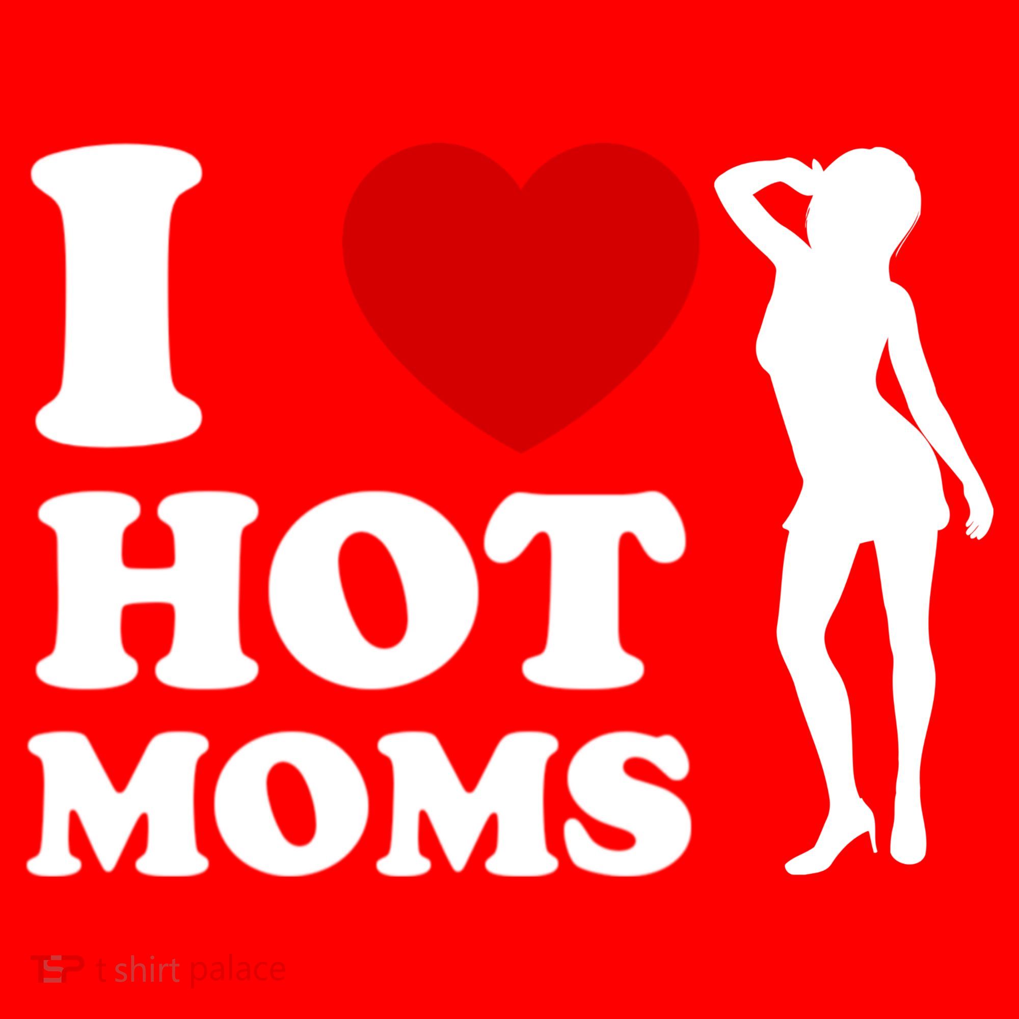 I Love Hot Moms Funny Santa Hat