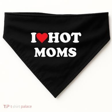 I Love Hot Moms USA-Made Doggie Bandana