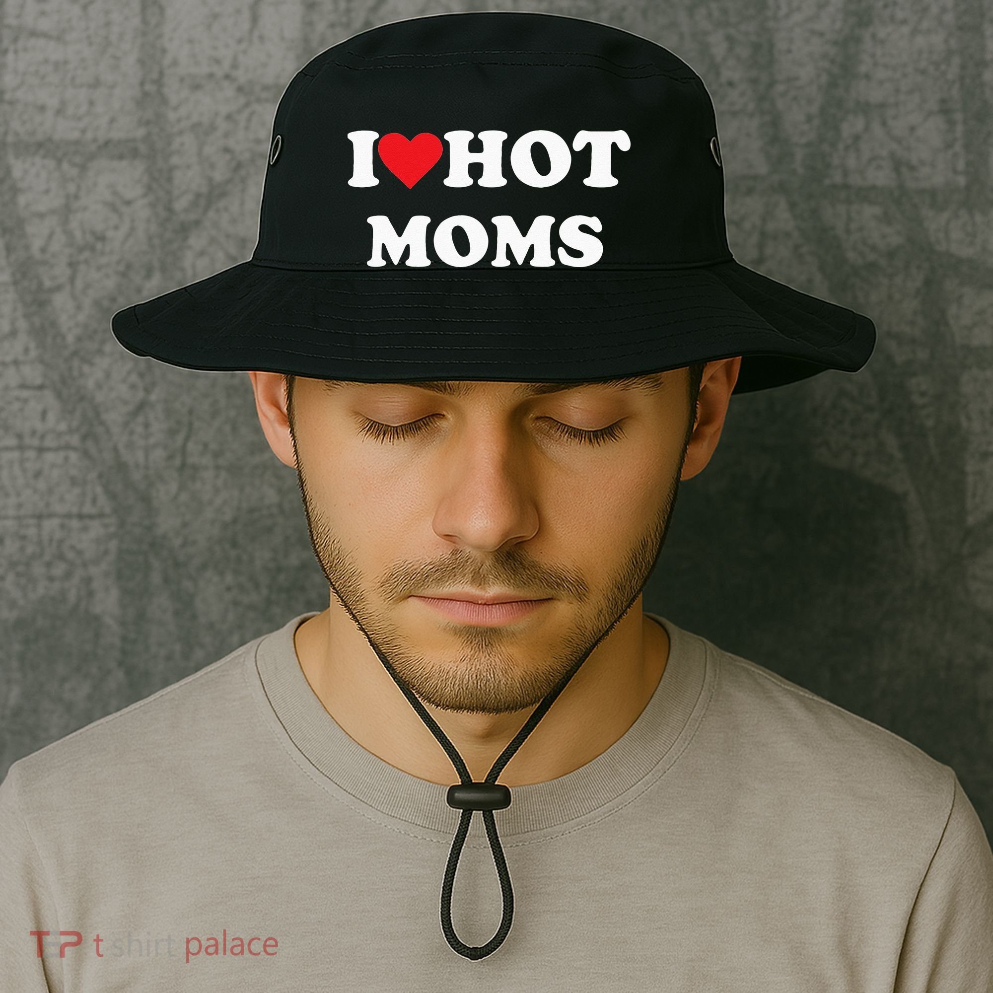 I Love Hot Moms Bucket Hat