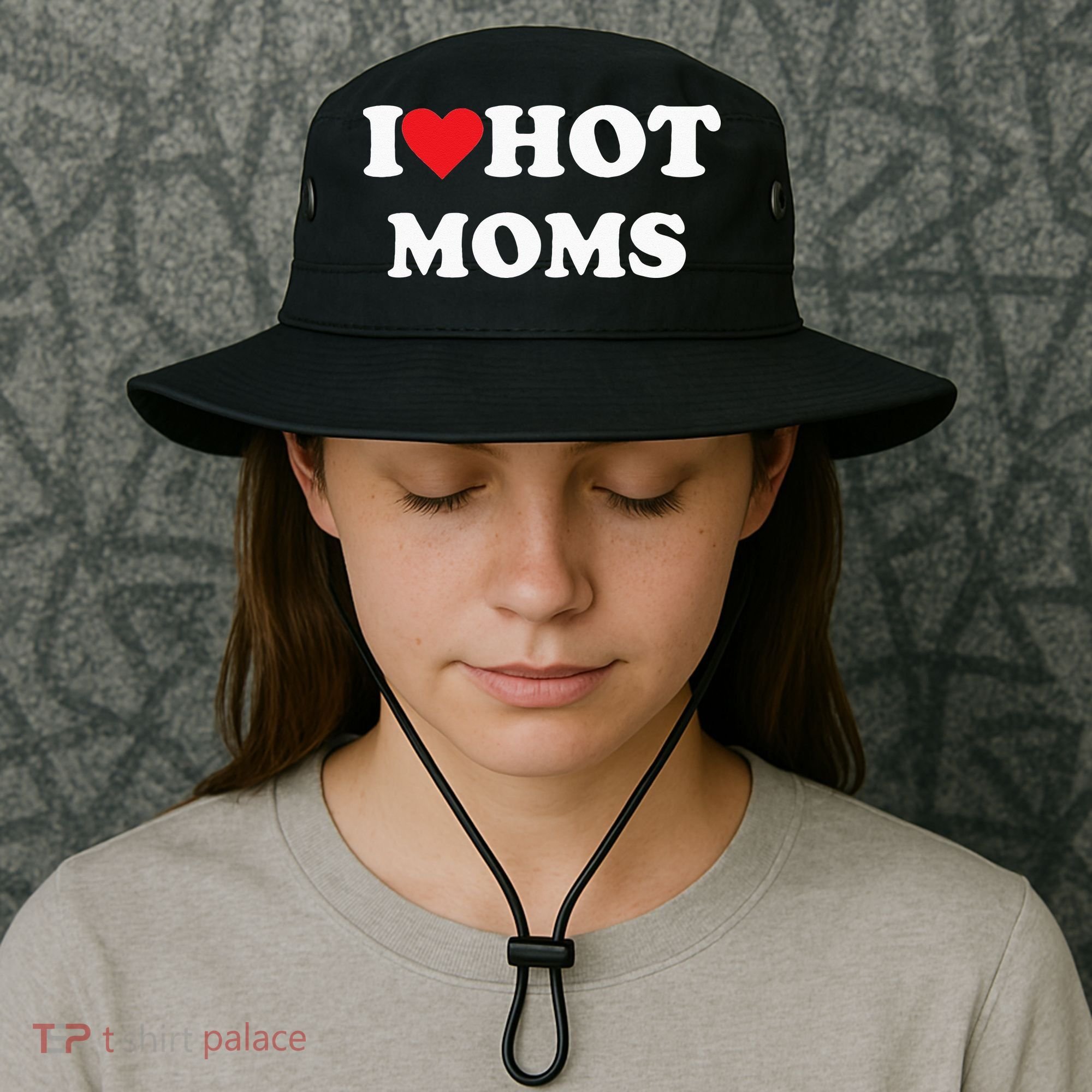 I Love Hot Moms Bucket Hat