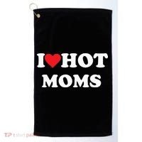 I Love Hot Moms Golf Towel thumb 0