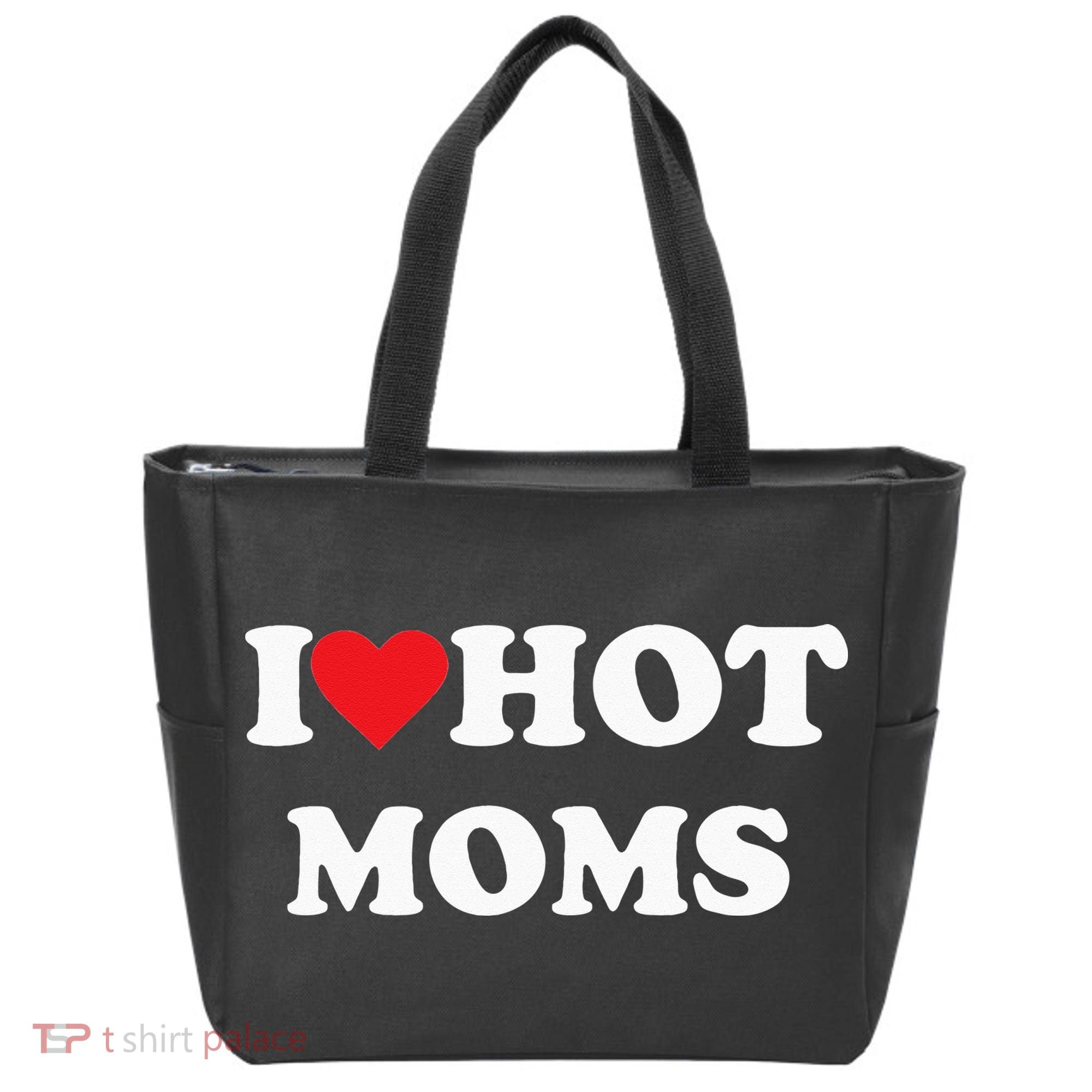I Love Hot Moms Tote Bag
