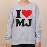 I Love Heart Mj M J M.j. Women's Sweatshirt thumb 0