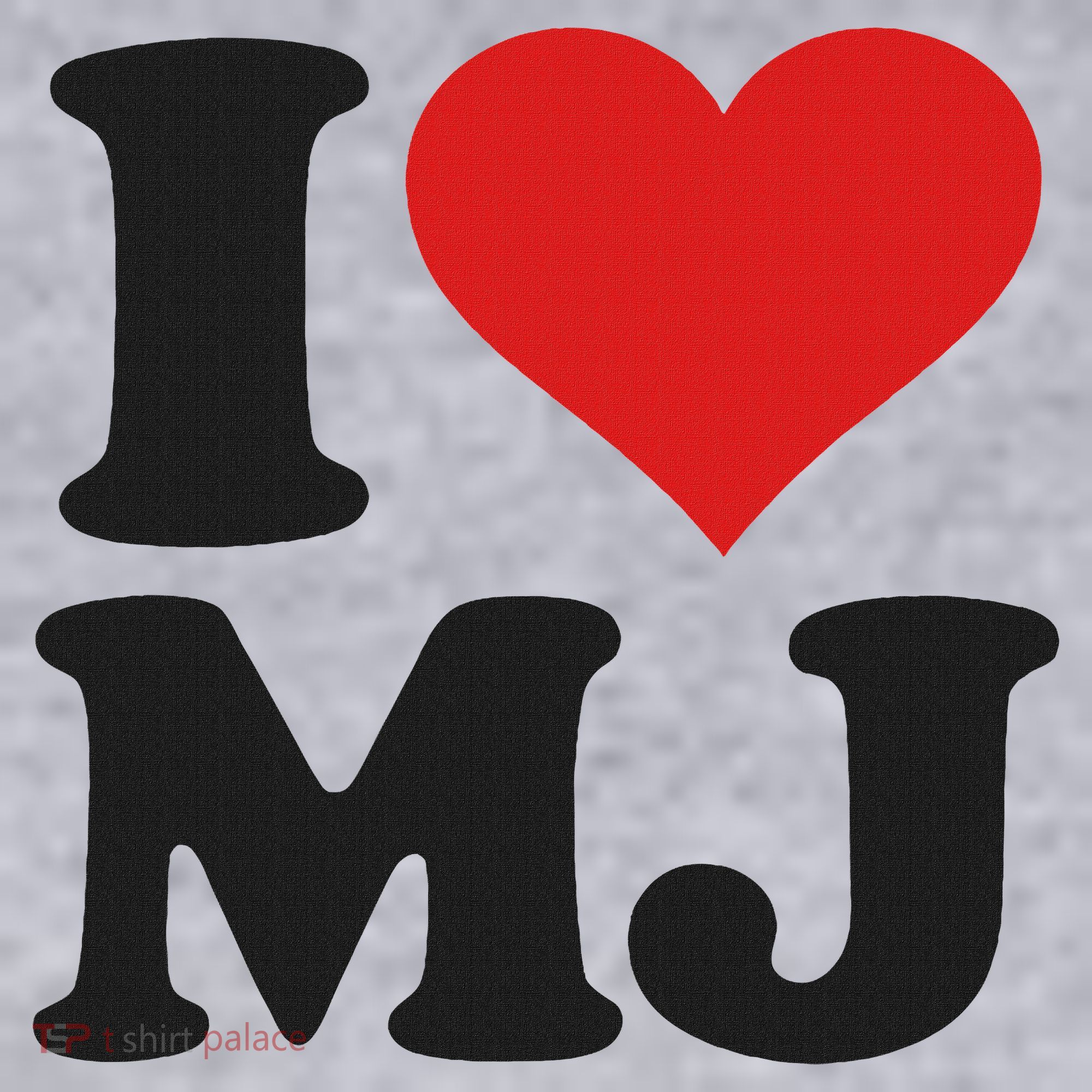 I Love Heart Mj M J M.j. Women's Sweatshirt
