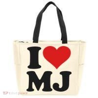 I Love Heart Mj M J M.j. Tote Bag thumb 0