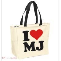 I Love Heart Mj M J M.j. Tote Bag thumb 2