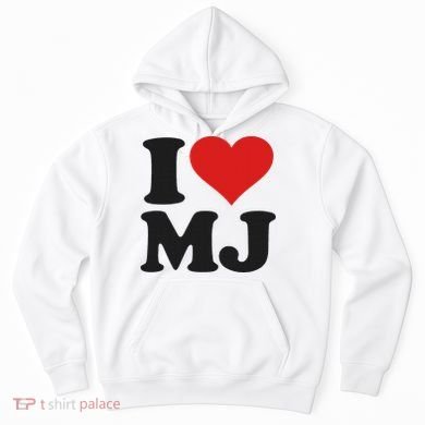 I Love Heart Mj M J M.j. Hoodie