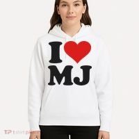 I Love Heart Mj M J M.j. Hoodie thumb 5
