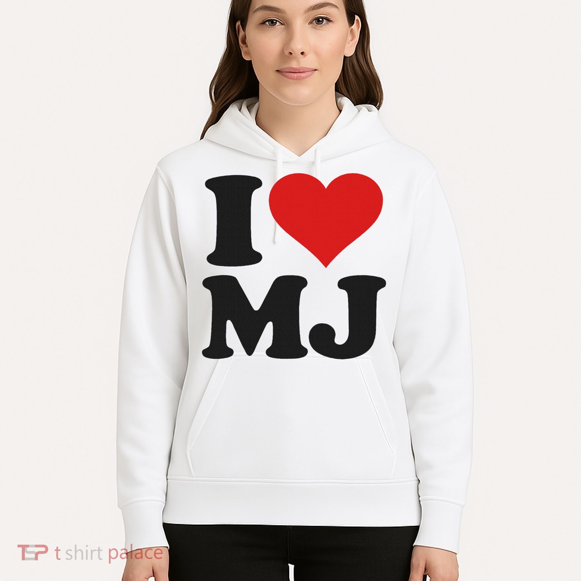 I Love Heart Mj M J M.j. Hoodie