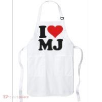 I Love Heart Mj M J M.j. Apron thumb 0