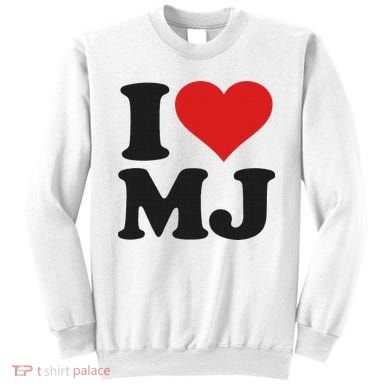 I Love Heart Mj M J M.j. Sweatshirt