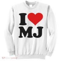 I Love Heart Mj M J M.j. Sweatshirt thumb 0