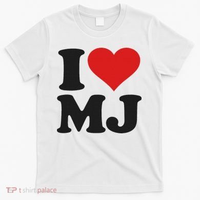I Love Heart Mj M J M.j. T-Shirt