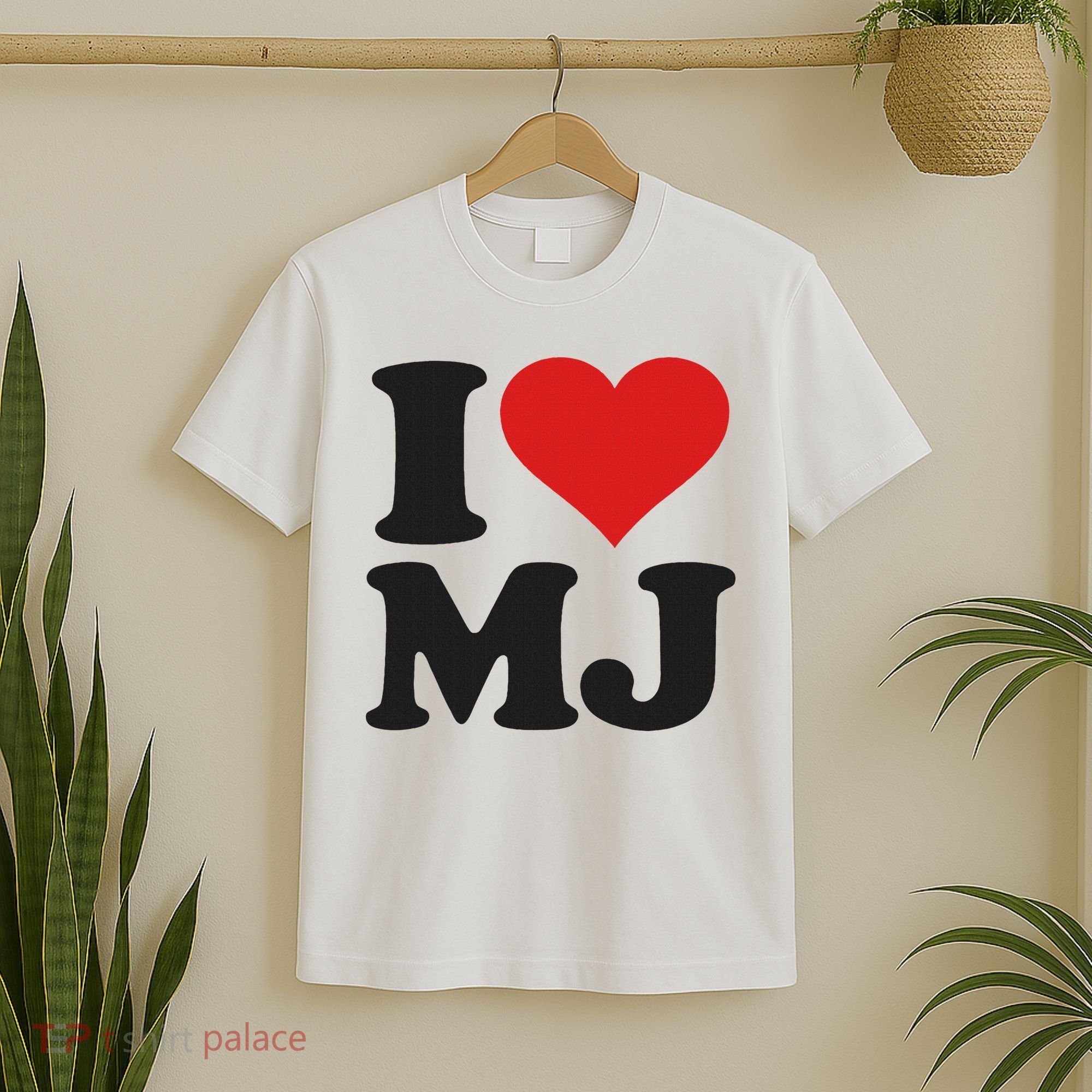 I Love Heart Mj M J M.j. T-Shirt