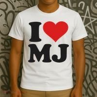 I Love Heart Mj M J M.j. T-Shirt thumb 3