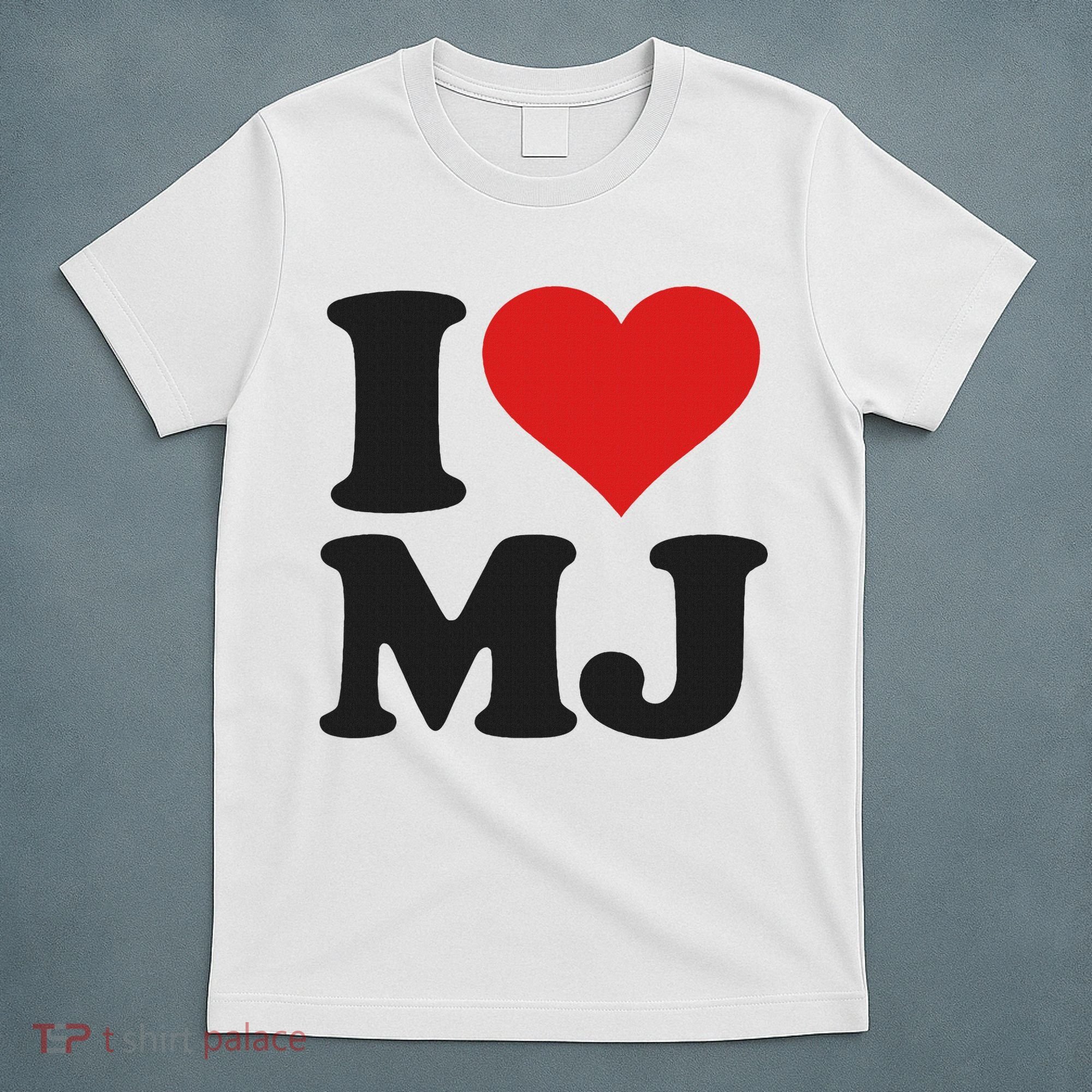 I Love Heart Mj M J M.j. T-Shirt