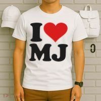 I Love Heart Mj M J M.j. T-Shirt thumb 6
