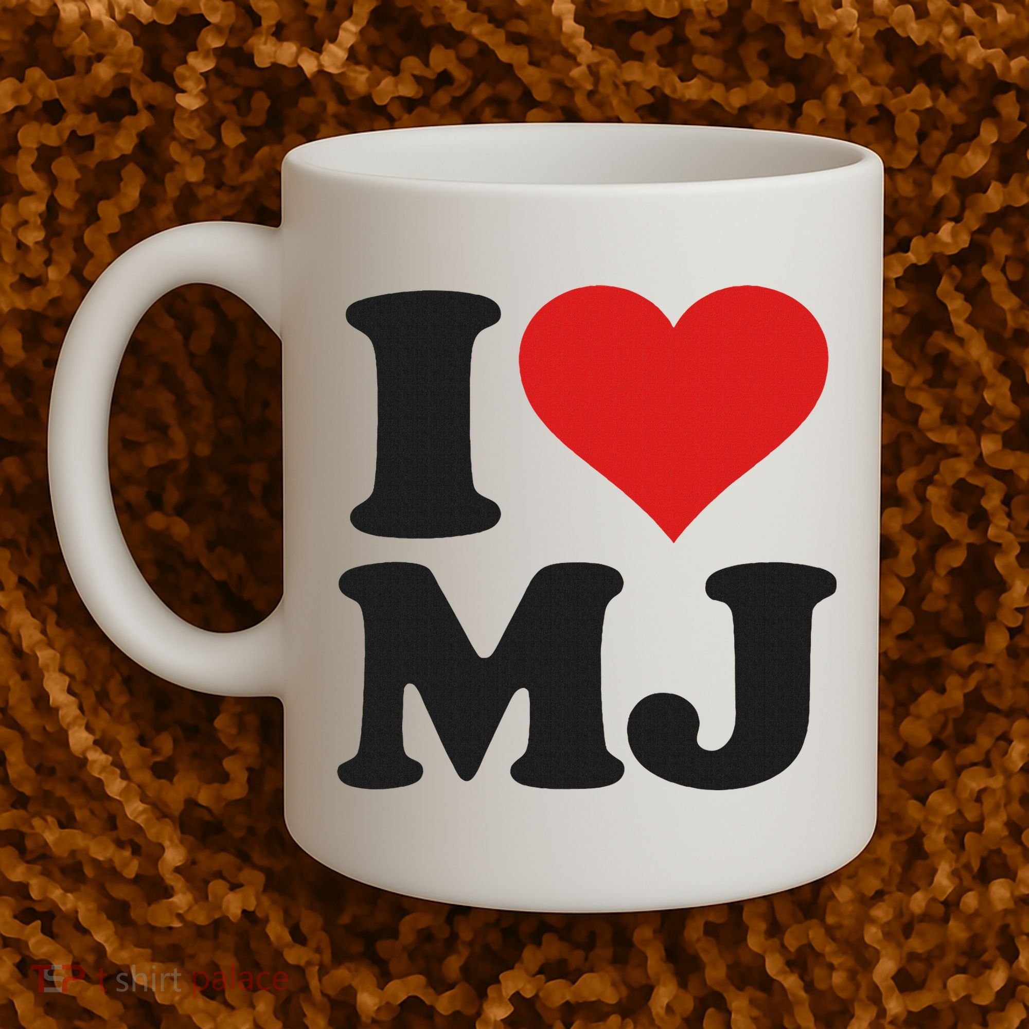I Love Heart Mj M J M.j. Coffee Mug