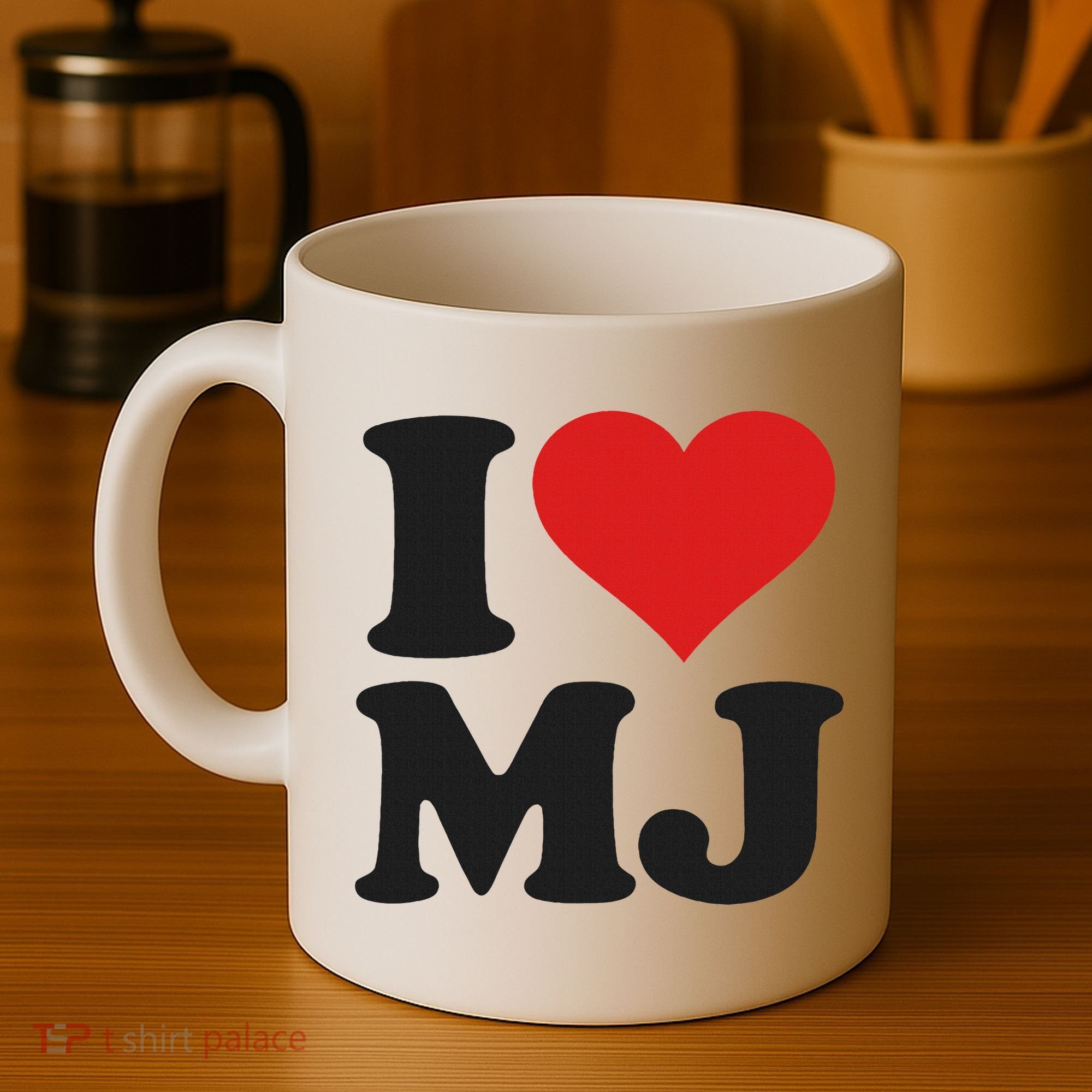 I Love Heart Mj M J M.j. Coffee Mug