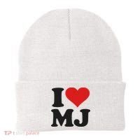 I Love Heart Mj M J M.j. Beanie thumb 0