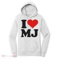 I Love Heart Mj M J M.j. Women's Hoodie thumb 0