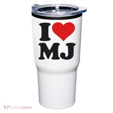 I Love Heart Mj M J M.j. Tumbler