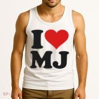 I Love Heart Mj M J M.j. Tank Top thumb 3