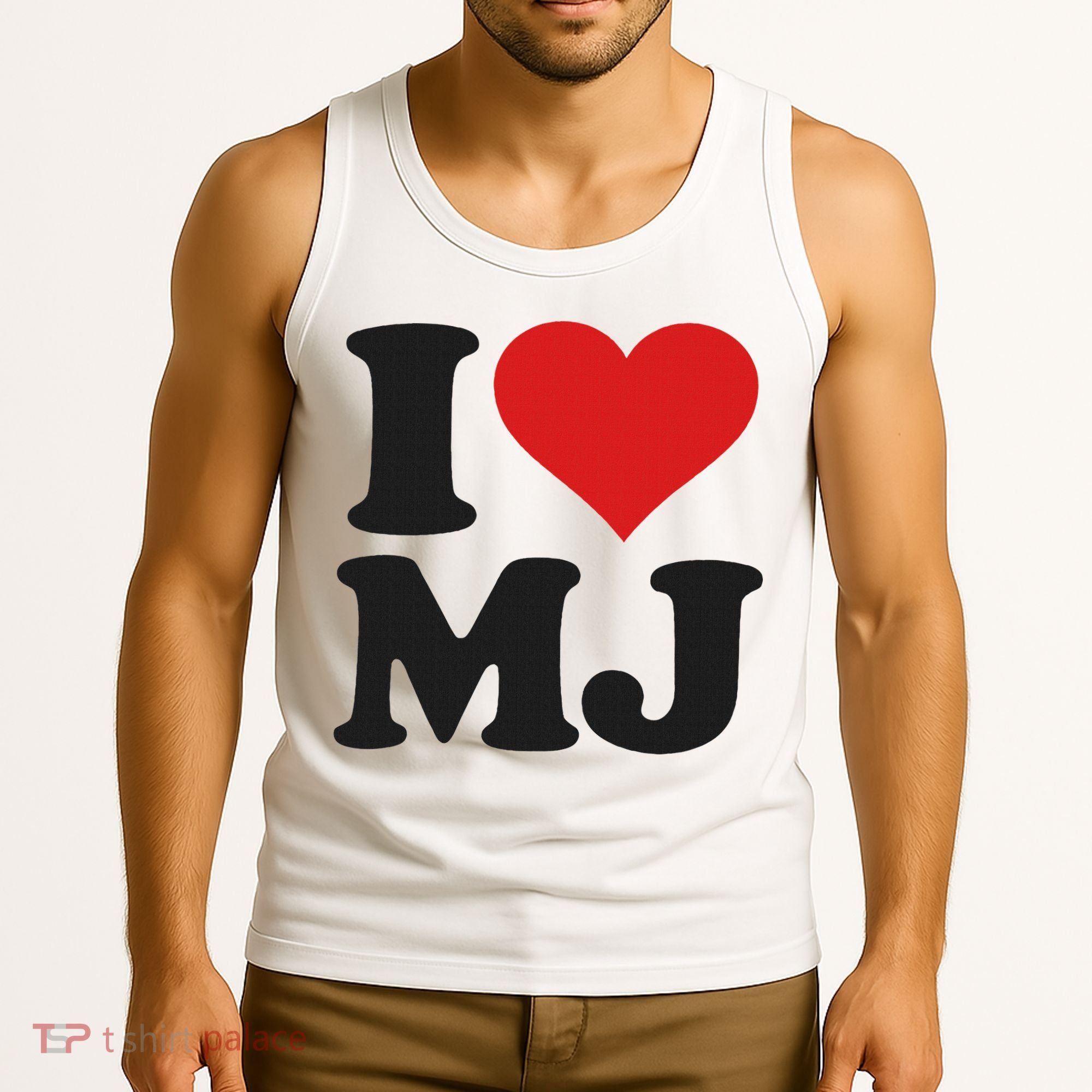 I Love Heart Mj M J M.j. Tank Top