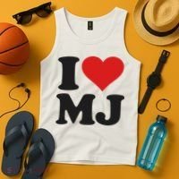 I Love Heart Mj M J M.j. Tank Top thumb 4