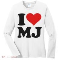 I Love Heart Mj M J M.j. Women's Long Sleeve Shirt thumb 0