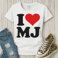 I Love Heart Mj M J M.j. Women's T-Shirt thumb 3