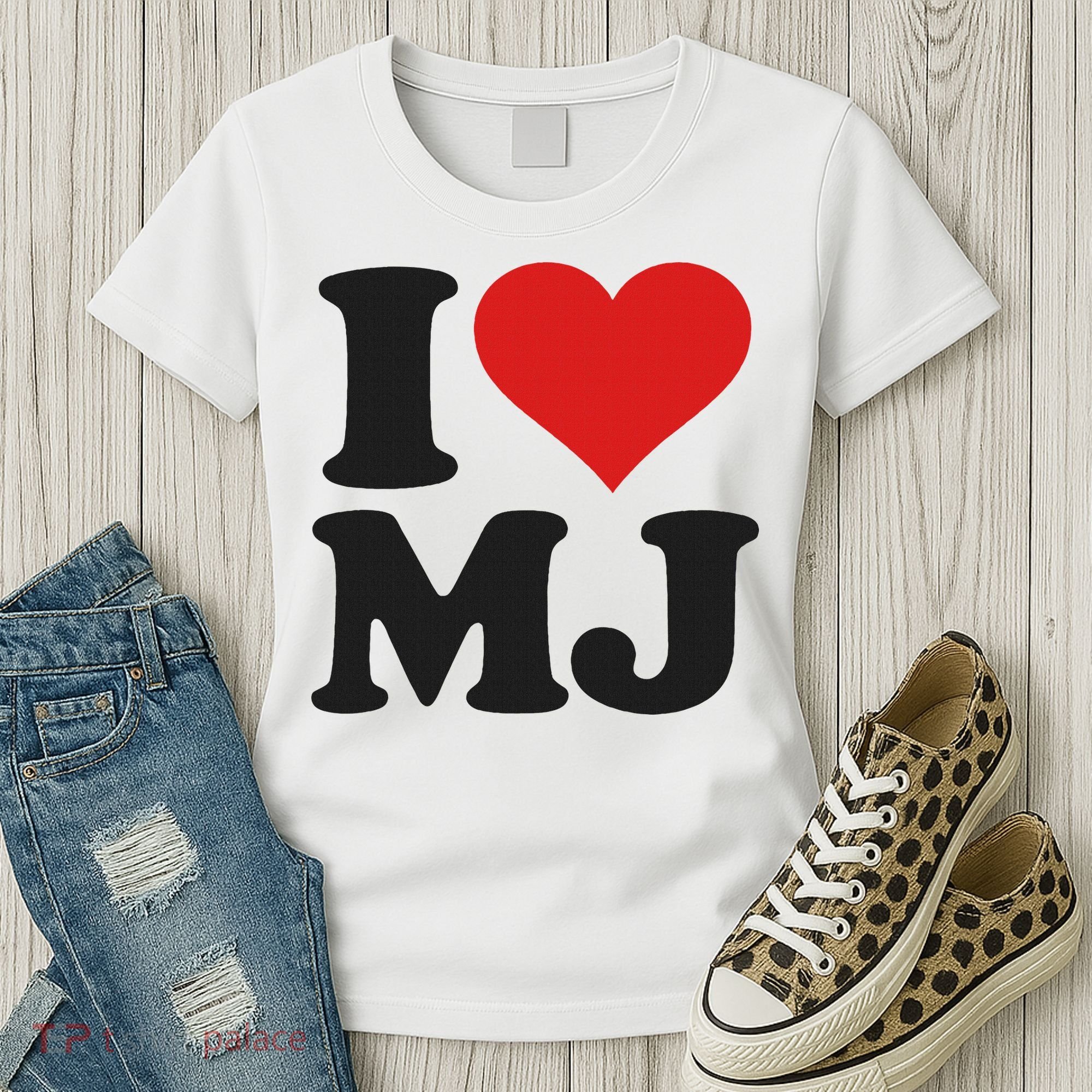 I Love Heart Mj M J M.j. Women's T-Shirt