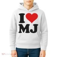 I Love Heart Mj M J M.j. Kids Hoodie thumb 4