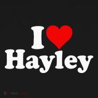 I Love Heart Hayley Kids Sweatshirt thumb 2