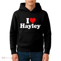 I Love Heart Hayley Kids Hoodie thumb 4