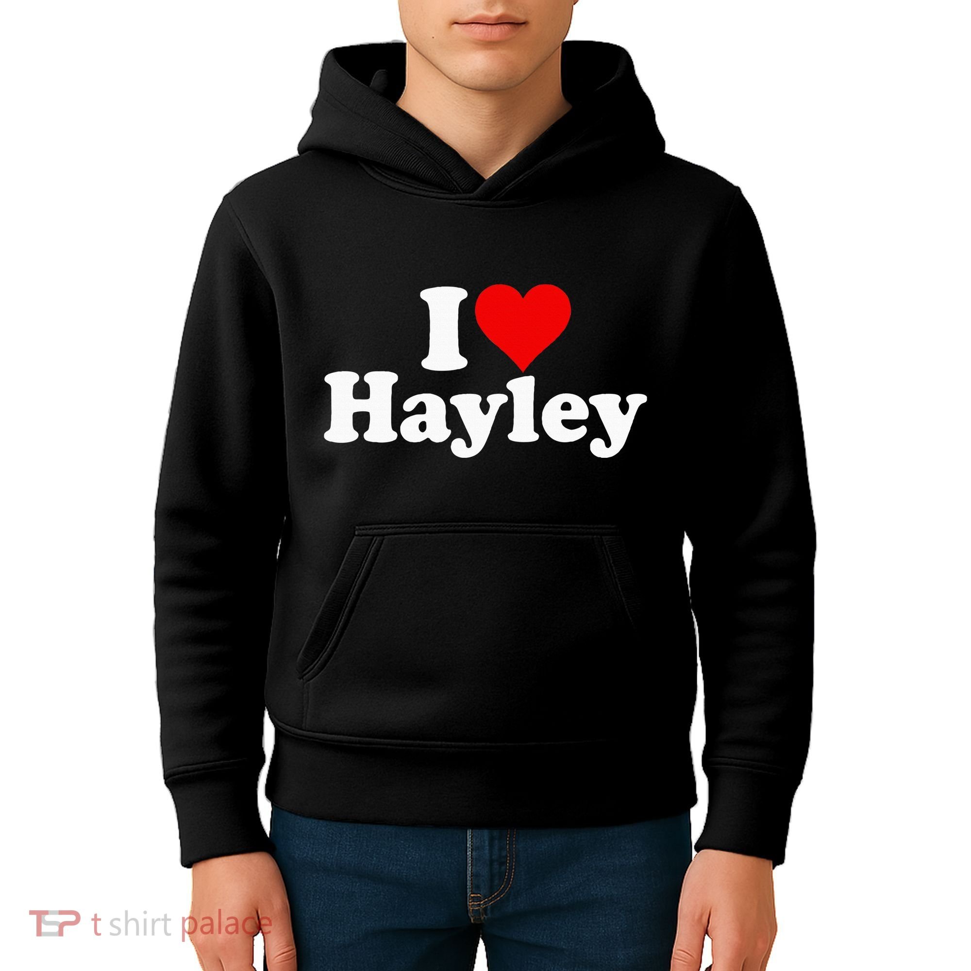 I Love Heart Hayley Kids Hoodie