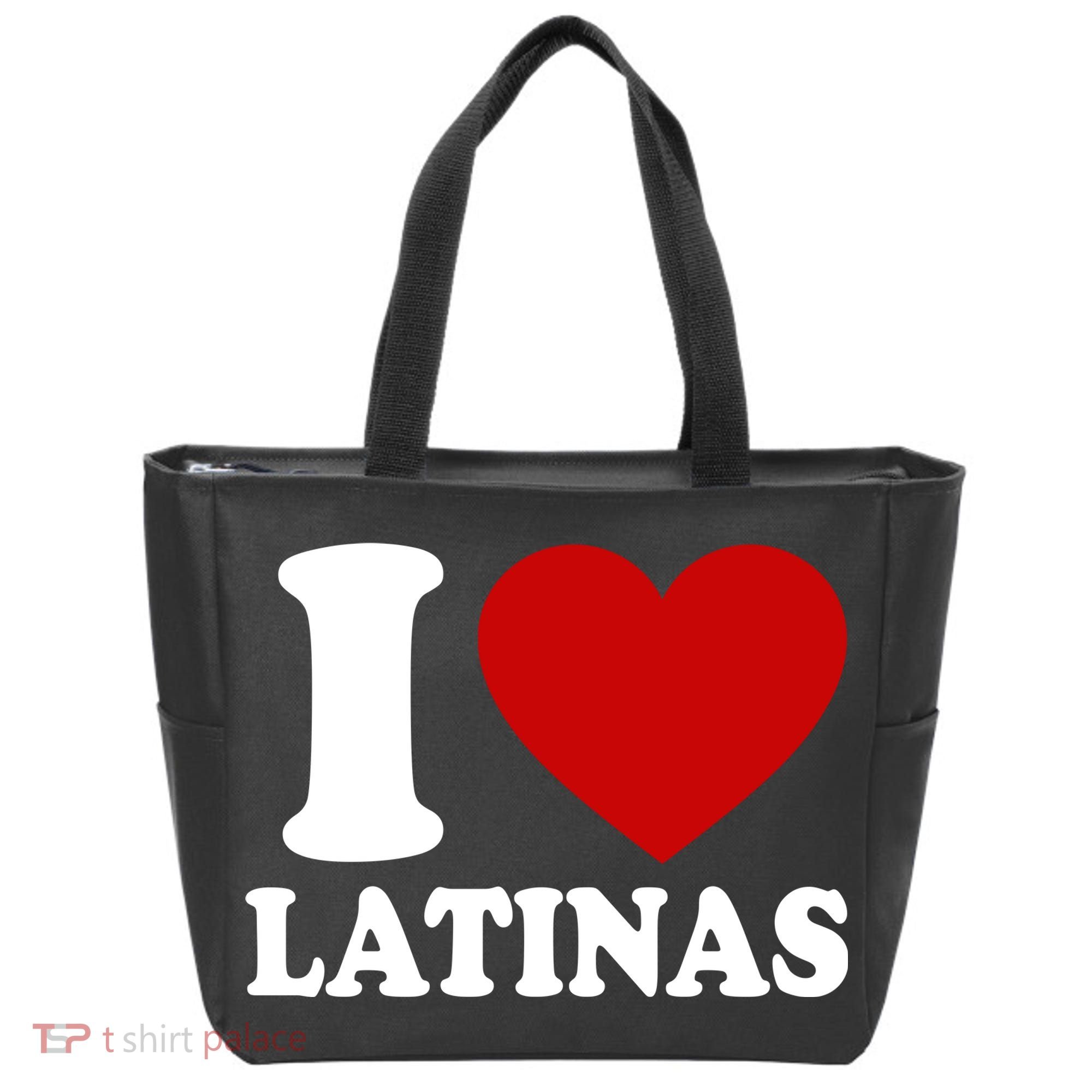 I Love Heart Latinas Tote Bag