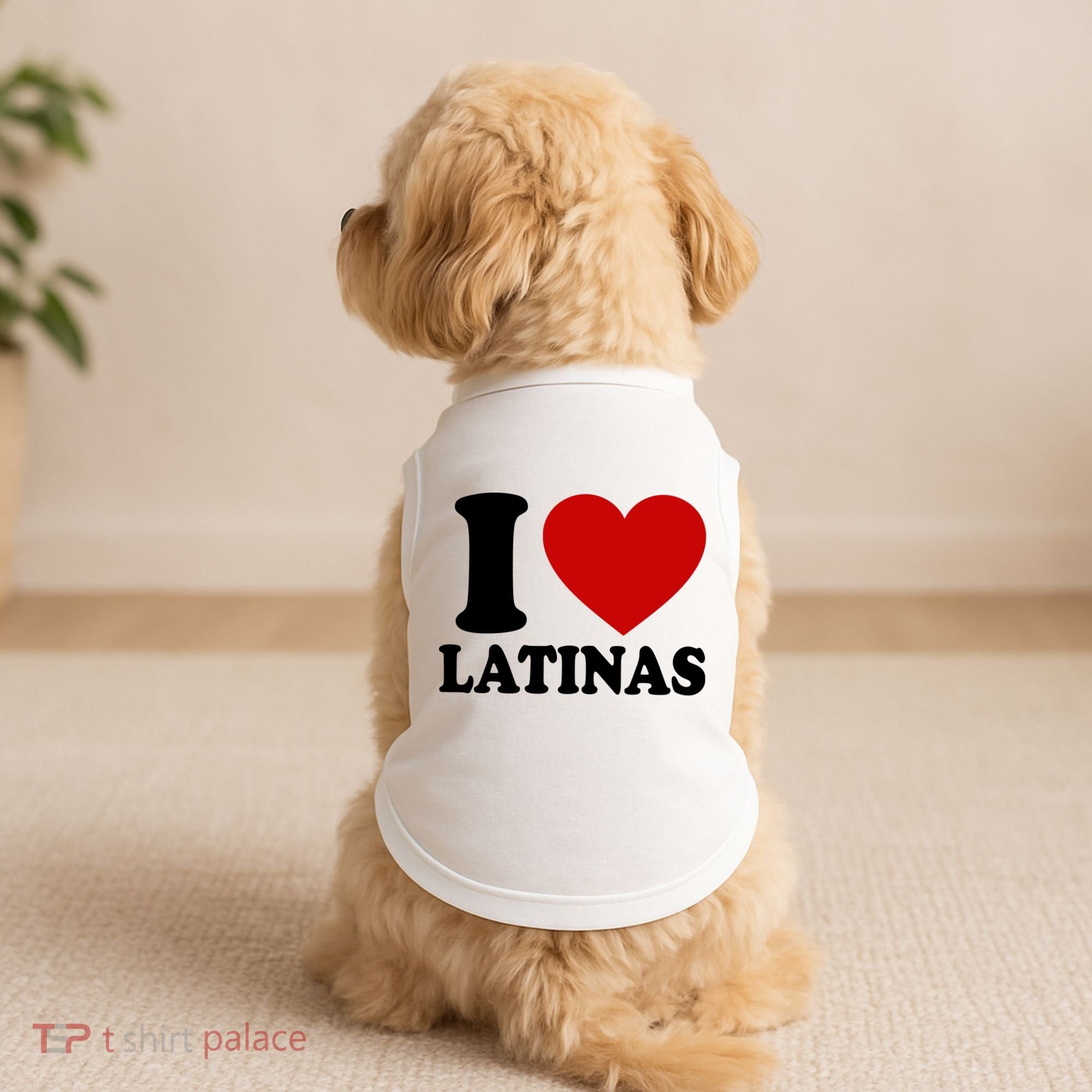 I Love Heart Latinas Doggie Tank