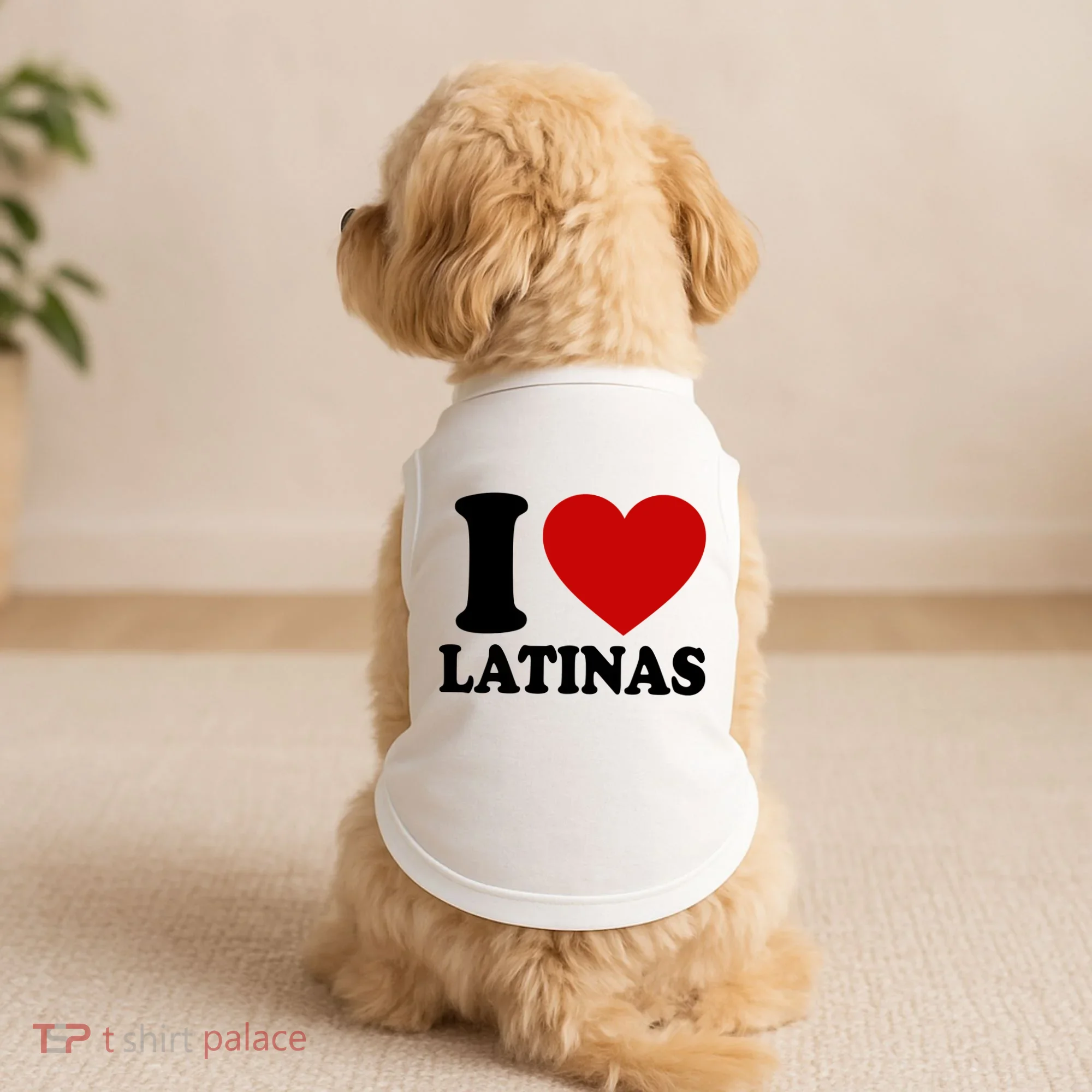I Love Heart Latinas Doggie Tank