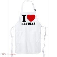 I Love Heart Latinas Apron thumb 0