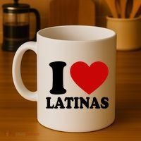I Love Heart Latinas Coffee Mug thumb 4